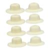 Gadpiparty Straw Hats, 8pcs DIY Set Unpainted White Straw Hat Kids Handmade Cap Beach Sun Hat Tea Party Dress Up Hat for Mexican Art Painting Hat Girl Toys view 1