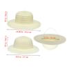 Gadpiparty Straw Hats, 8pcs DIY Set Unpainted White Straw Hat Kids Handmade Cap Beach Sun Hat Tea Party Dress Up Hat for Mexican Art Painting Hat Girl Toys view 2