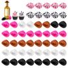 50PCS Plastic Mini Western Cowboy Cowgirl Hats Cute Miniature Hat West Party Crafts for Cowboy Cowgirl Party Supplies (Colourful) view 1