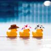 50PCS Plastic Mini Western Cowboy Cowgirl Hats Cute Miniature Hat West Party Crafts for Cowboy Cowgirl Party Supplies (Colourful) view 4
