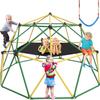GIKPAL Climbing Dome, 10FT Dome Climber with Hammock for Kids 3 to 10 Outdoor Play Equipment, Supports up to 1000lbs Jungle Gym, Anti-Rust, Easy Assembly, Yellow+Green view 1
