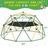 GIKPAL Climbing Dome, 10FT Dome Climber with Hammock for Kids 3 to 10 Outdoor Play Equipment, Supports up to 1000lbs Jungle Gym, Anti-Rust, Easy Assembly, Yellow+Green view 2