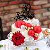 108 Pcs Balls Cake Topper DIY Cupcake Insert Foam Balloons for Cake Baking Wedding Anniversary Birthday Decoration(Red, White, Gold,Multi Sizes) view 2