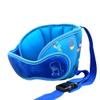 Toddler Car Seat Head Support,Child Adjustable Carseat Neck Support, Head Band Strap Headrest Soft Neck Protection Belt for Kids, Blue Dinosaur view 1