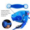 Toddler Car Seat Head Support,Child Adjustable Carseat Neck Support, Head Band Strap Headrest Soft Neck Protection Belt for Kids, Blue Dinosaur view 3