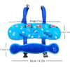 Toddler Car Seat Head Support,Child Adjustable Carseat Neck Support, Head Band Strap Headrest Soft Neck Protection Belt for Kids, Blue Dinosaur view 4