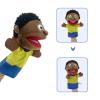 Family Hand Puppets, Puppets for Adults Puppets for Kids Role Paly Family Members 11.8 INCH, Multicultural Finger Puppet with Movable Mouth Soft Plush Puppets for Storytelling Teaching (African Style) view 2