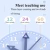 Study Teaching Model Three Needle Linkage Clock Model for Teaching Blue Early Education Math Model Children Teaching Equipment Early Education view 4