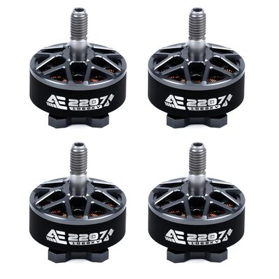 Axisflying 4pcs AE2207 V2 2207 1860KV 6S FPV Brushless Motor with 5mm Shaft for FPV Racing Drone Quadcopter