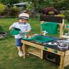 Hape Outdoor Kitchen | Mud Kitchen Wooden Toy Playset with Accessories, for Children Ages 3+ Years view 2