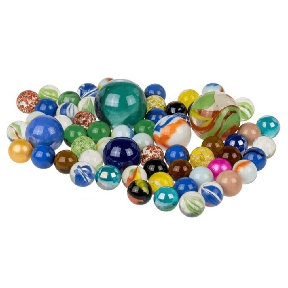 Out of the blue Glass Marble Set - Marble Game