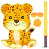 Aoriher Cheetah Piata Leopard Party Supplies with Blindfold and Bat Safari Birthday Supplies Leopard Print Wild Animal Party Decors for Birthday Gathering Event Favors Decor, 16 x 12.2 x 3.2 Inch view 1