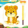 Aoriher Cheetah Piata Leopard Party Supplies with Blindfold and Bat Safari Birthday Supplies Leopard Print Wild Animal Party Decors for Birthday Gathering Event Favors Decor, 16 x 12.2 x 3.2 Inch view 2