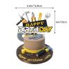 Tools Party Decorations Tools Birthday Party Supplies Includes Toolbox Happy Birthday Banner, Cake Topper, Cupcake Topper, Balloons for Tools Themed Party view 3