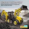 Mould King 17036 Excavator and Bulldozer 2 in 1, RC Bulldozer Building Set for Adults, APP Remote Control Truck Construction Vehicles Model with Motors, 2239 Pieces view 2