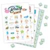 Beach Bingo Cards, Beach Birthday Party Bingo Game, Adults Summer Game, Beach Party Ideas, Outdoor, Indoor, Family Travel Group Activity - 24 Players/ 04shatan view 1