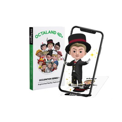 4D+ Augmented Reality Flashcards for Kids  Educational STEM Cards with Free App  Interactive Learning for Ages 4+ (Octaland 4D+)