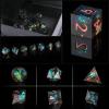 Sharp Edge DND Dice Set Handmade 7 Accessories Dice for Dungeons and Dragons TTRPG Games, Multi-Sided RPG Polyhedral Resin Sharp Edge Dice Roleplaying Games view 2
