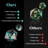 Sharp Edge DND Dice Set Handmade 7 Accessories Dice for Dungeons and Dragons TTRPG Games, Multi-Sided RPG Polyhedral Resin Sharp Edge Dice Roleplaying Games view 4