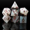 Sharp Edge DND Dice Set Handmade 7 Accessories Dice for Dungeons and Dragons TTRPG Games, Multi-Sided RPG Polyhedral Resin Sharp Edge Dice Roleplaying Games view 1