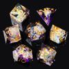 Sharp Edge DND Dice Set Handmade 7 Accessories Dice for Dungeons and Dragons TTRPG Games, Multi-Sided RPG Polyhedral Resin Sharp Edge Dice Roleplaying Games view 1