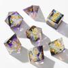 Sharp Edge DND Dice Set Handmade 7 Accessories Dice for Dungeons and Dragons TTRPG Games, Multi-Sided RPG Polyhedral Resin Sharp Edge Dice Roleplaying Games view 2