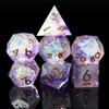 Sharp Edge DND Dice Set Handmade 7 Accessories Dice for Dungeons and Dragons TTRPG Games, Multi-Sided RPG Polyhedral Resin Sharp Edge Dice Roleplaying Games view 1