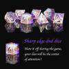 Sharp Edge DND Dice Set Handmade 7 Accessories Dice for Dungeons and Dragons TTRPG Games, Multi-Sided RPG Polyhedral Resin Sharp Edge Dice Roleplaying Games view 3