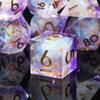 Sharp Edge DND Dice Set Handmade 7 Accessories Dice for Dungeons and Dragons TTRPG Games, Multi-Sided RPG Polyhedral Resin Sharp Edge Dice Roleplaying Games view 4