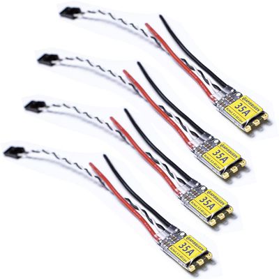 ApisQueen 4PCS 35A ESC 2S-6S Lipo BLHeli_S Electronic Speed Controller Support Dshot 150/300/600 Brushless ESC for FPV Racing Drone Multicopter QuadcopterUnderwater thruster