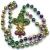 Comedy Tragedy Jester Faces Mardi Gras Bead Necklace New Orleans Parade Beads view 1