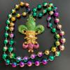 Comedy Tragedy Jester Faces Mardi Gras Bead Necklace New Orleans Parade Beads view 3
