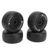 Alomejor 4Pcs 1/10 Scale RC Car Tires, Rubber Tires Plastic Wheel Hubs for 1/10 Off Road Remote Control Car view 1