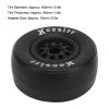 Alomejor 4Pcs 1/10 Scale RC Car Tires, Rubber Tires Plastic Wheel Hubs for 1/10 Off Road Remote Control Car view 3