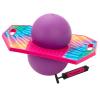 Flybar Pogo Trick Ball for Kids, Trick Bounce Board for Boys and Girls Ages 6+, Up to 160 lbs, Includes Pump, Easy to Carry Handle, Durable Plastic Deck Indoor, Outdoor Toy Pogo Jumper (Tie Dye) view 1