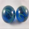 Big Game Toys Set of 2 SEA Turtle 35mm Boulder Translucent Blue/Green Swirl Large Shooter Solid Glass Marbles Aquarium Decor Glass Filler view 3