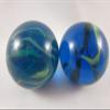 Big Game Toys Set of 2 SEA Turtle 35mm Boulder Translucent Blue/Green Swirl Large Shooter Solid Glass Marbles Aquarium Decor Glass Filler view 4