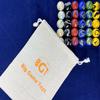 Big Game ~22mm (7/8") Large 30 Deluxe (w/Drawstring Storage Bag) Replacement Marbles Aggravation Wahoo Dirty Marbles Chinese Checker Board Game Glass view 3