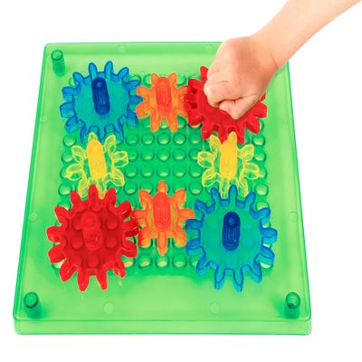 Spark & Wow Swap 'N' Spin Gear Grid | Ages 2+ | Translucent | Gears Toys for Kids | 4 Colors and 2 Sizes | Early STEM Toy for Toddlers