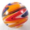 Big Game Toys~25mm (1") WURLITZER Hand Made Art Glass Marble w/Stand Aquarium Decor view 1