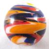 Big Game Toys~25mm (1") WURLITZER Hand Made Art Glass Marble w/Stand Aquarium Decor view 3