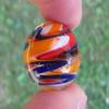 Big Game Toys~25mm (1") WURLITZER Hand Made Art Glass Marble w/Stand Aquarium Decor view 4