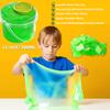 Premade Lemon Green Jelly Cube Glimmer Crunchy Crystal Slime, Includes 6 Sets of Add-ins, Super Soft and Non-Sticky, Party Favors for Boys and Girls view 2