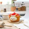 Anirollz Stuffed Animal Plush Toy  6" Small Bakery Theme Outfitz Plush Doll | Soft, Squishy, Warm, Cute, Comfort, Safe | Birthday Gift Pillow with Bunny Rabbit in Cherry Pie Bunniroll view 2