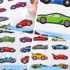 500 Pcs Race Car Stickers for Kids Sports Car Transportation Vehicle Stickers for Boys Toddler Teens Vehicle Themed Party Favors Teacher Reward Educational Toy Art Craft Activities view 3