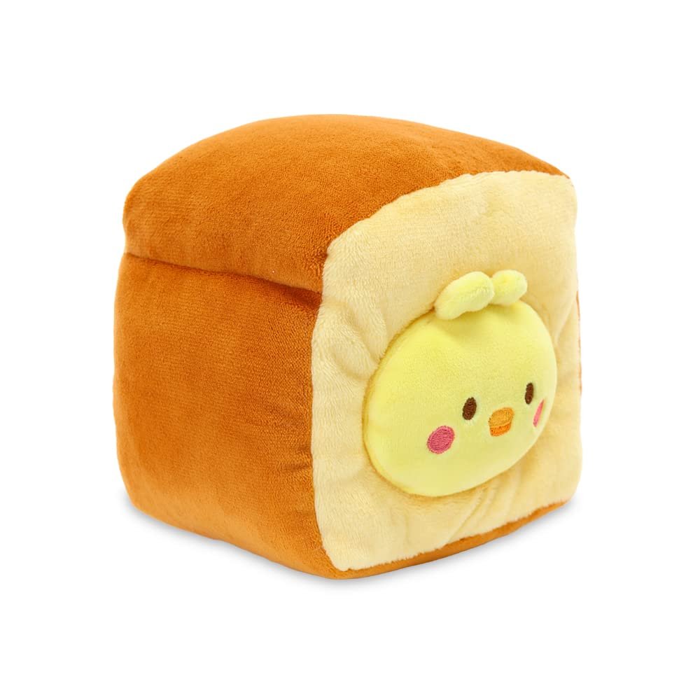 Anirollz Stuffed Animal Plush Toy  6" Small Bakery Theme Outfitz Plush Doll | Soft, Squishy, Warm, Cute, Comfort, Safe | Birthday Gift Pillow with Chick in Loaf of Bread Chickiroll