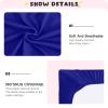 Fitted Crib Sheets for Baby Boys or Girls Soft Breathable Baby Play Yard Sheet for Standard Size Crib Mattress 39x27x5in Navy Blue view 4