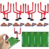 XIPEGPA 20 PCS Mini Flick Football Games Mini Table Top Sports Games with Foam Footballs Goal Post and Cards Finger Toys Office Indoor Football Sports Party Favors Birthday Gifts Office Desk Toys view 1