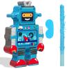 Harrycle Robot Piata with Red Blue Stick Tassel Eye Mask Double Tassel Piata Set for Birthday Party Robot Theme Party Decoration, 16.1 x 10.2 x 3.2 Inch view 1