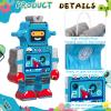 Harrycle Robot Piata with Red Blue Stick Tassel Eye Mask Double Tassel Piata Set for Birthday Party Robot Theme Party Decoration, 16.1 x 10.2 x 3.2 Inch view 3